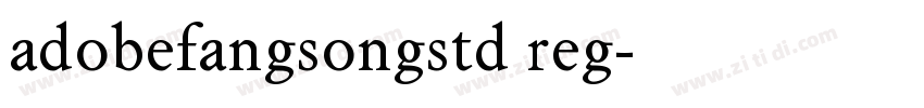 adobefangsongstd reg字体转换